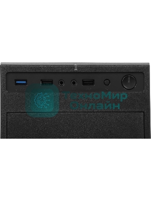 Компьютер Amur Нарвал B7I21 MT i3 12100 (3.3) 16Gb SSD 512Gb UHDG 730 FreeDOS 2.5xGbitEth 400W мышь клавиатура черный (RUS) (2147008)