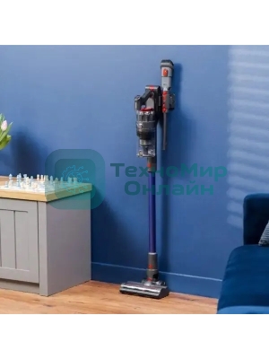 Пылесос вертикальный Zelmer STICK ZSVC822 STEFAN синий/серый, питание от аккумулятора, 200 Вт, уборка сухая, пылесборник 0.35 л