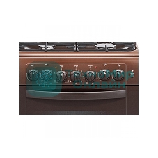 Плита комбинированная Gefest ПГЭ 6102-02 0301 коричневый, конфорок 4 шт, духовка 55 л, 60 см x 85 см x 60 см