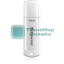 Флешка USB Transcend Jetflash 730 (TS128GJF730), 128Gb, USB 3.0, R/W 90/40, белый
