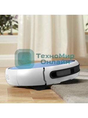 Робот-пылесос Vitek VT-1805 (MC) голубой/белый, 2500 мА·ч Li-Ion, уборка влажная/сухая, пылесборник контейнер 0.5 л
