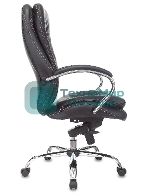 Кресло Бюрократ T-9950/BLACK-PU черный, экокожа