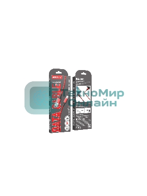 Кабель Smartbuy (iK-512-S14rb) S14 Lightning красный/черный, 3 А, 1 м