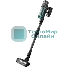 Пылесос вертикальный Tefal X-Force Flex TY9L42WO серый/зеленый, питание от аккумулятора, 150 Вт, уборка сухая, пылесборник 0.65 л