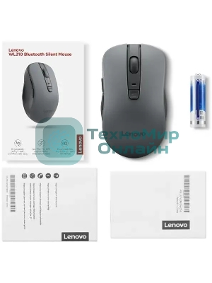 Мышь беспроводная Lenovo WL310 Bluetooth Silent черный оптическая 1600dpi беспров. (GY51Q65621)