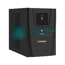 Источник бесперебойного питания ExeGate EX292801RUS SpecialPro UNB-1600.LED.AVR.2SH.3C13 1600VA/950W, LED, AVR, 2*Schuko+3*C13, съемн.кабель, металлический корпус, черный