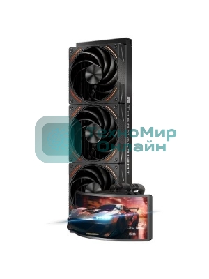 Водяное охлаждение для процессора Thermalright Rainbow Vision 360 Turbo (360mm, LED, Black, ARGB/Fans: 3x120mm, 120.38CFM, 44.7dBA, 3000RPM/Pump height 86mm, 6400RPM, Rad thickness 27mm/S: 1700, 1200, 1851, 115X, 2011, 2066, AM5, AM4)