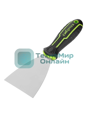 Шпательная лопатка из нержавеющей стали Сибртех 75 мм, двухкомпонентная рукоятка