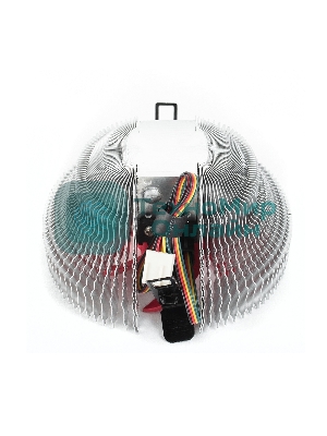 Кулер для процессора Crown CM-91PWM v2 серебристый/красный, 90 мм, алюминий, 2000 об/мин, 20 дБ, 4 pin, 125 Вт, 57 мм