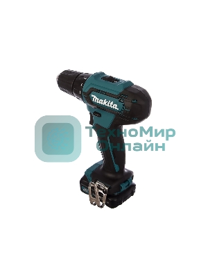Дрель-шуруповерт Makita DF333DWYE, 12 В, 1.5 Ач, 30 Нм, щеточный