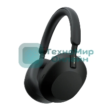Беспроводные/проводные наушники Sony WH-1000XM5 черный, полноразмерные, Bluetooth + проводной, активное шумоподавление, до 30 ч
