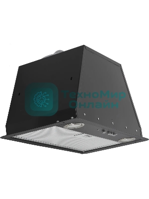 Вытяжка встраиваемая Elikor Flat 52П-650-К3Д черный, 52 см, 650 куб. м/ч, 60 дБ