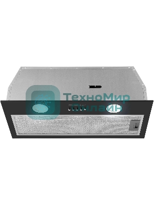 Вытяжка встраиваемая HOMSair Fleet 60 черный, 59.8 см, 520 куб. м/ч, 50 дБ