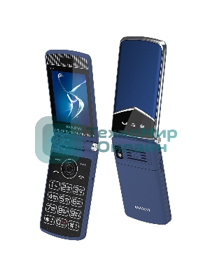 Мобильный телефон Maxvi E11 синий/серебристый
