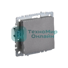 Выключатель BRITE Выключ. 1-кл. перекр. 10А ВС10-1-3-БрС сталь IEK