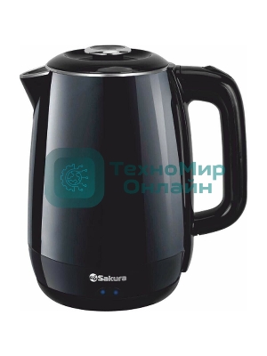Чайник электрический Sakura SA-2180BK черный, 1,8 л, 1800 Вт