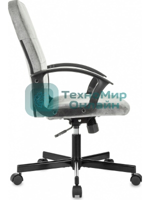 Кресло Бюрократ Triest Fabric серый, ткань