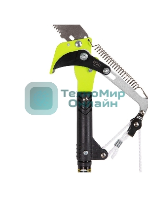 Выдвижная шестопильная пила и секатор Deli DL580511, 2 шкива, сталь SK5, длина лезвия 290 мм, телескопическая рукоятка