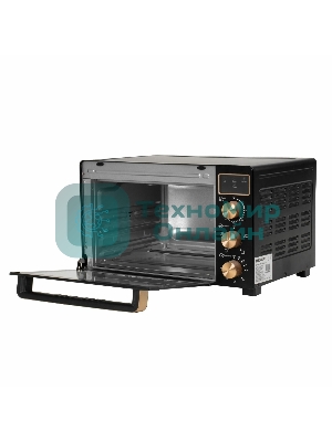 Мини-печь Kraft KF-MO 3506 KGLB (черный/золото) с дисплеем
