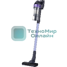 Пылесос вертикальный Samsung VS15A6031R4/EV фиолетовый/черный, питание от аккумулятора, 150 Вт, уборка сухая, пылесборник 0.8 л, работа от АКБ max 40 мин.