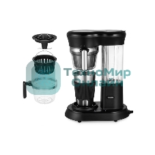 Кофеварка капельная Kitfort КТ-7141 черный/нержавеющая сталь, исп кофе - зерновой/молотый, 0.45 л, 600 Вт.