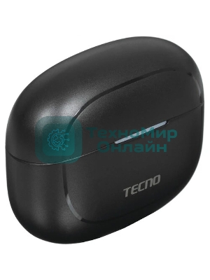 Наушники TWS Tecno Buds 4 Air черный, внутриканальные, Bluetooth, до 6 ч