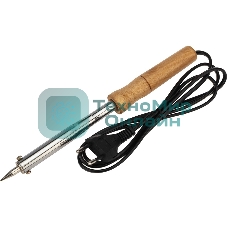 Паяльник ПД PROconnect, 220 В, 85 Вт, деревянная ручка, блистер