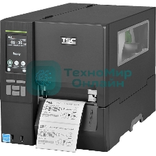 Принтер этикеток TSC MH341T стационарный, термотрансферная печать и прямая термопечать, 300 dpi, 305 мм/сек, Bluetooth, Ethernet, RS-232, USB, Wi-Fi, черный