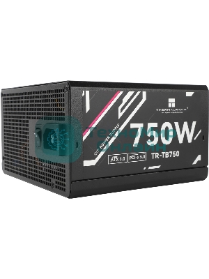 Блок питания Thermalright, 750W 80+ Bronze (ATX, 3.0, PCIe 5.0, Full modular, 1x24(20+4)pin, 2xCPU 8(4+4)pin, 4xPCIe*2 8(6+2)pin, 3xSATA3, 1x12+4pin (12VHPWR PCIe 5.0 12+4pin 600mm), 3xMOLEX4pin, Active, 120x120мм, 150x140x86mm, APFC, black)