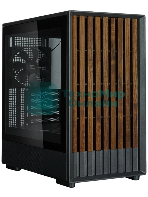 Компьютерный корпус Zalman P10 NAMU, MATX, черный, WINDOW, FRONT COVER WALNUT, 2x3.5
