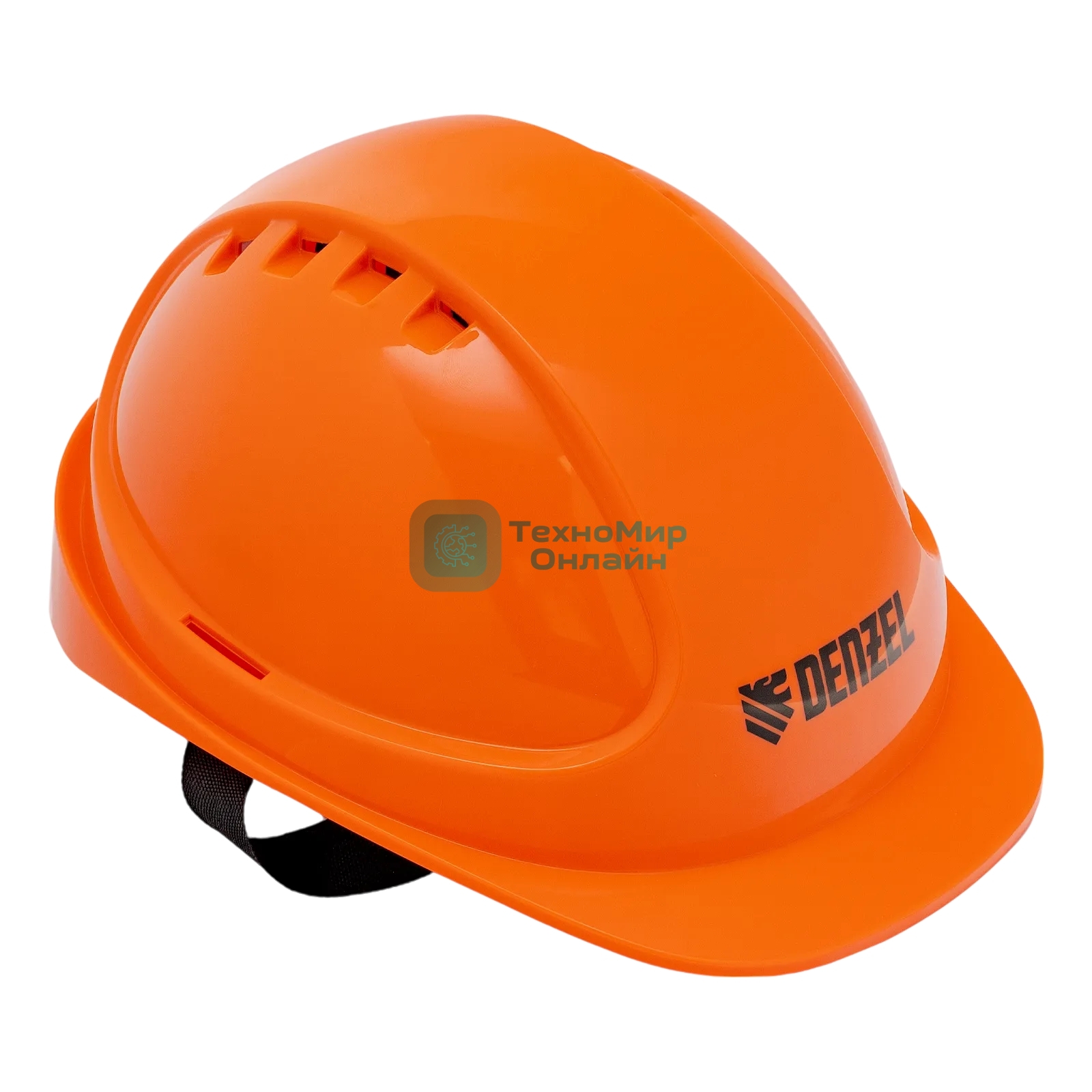 Каска защитная ударопрочная Denzel ABS/PC, плавная регулировка, модель 