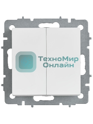 Выключатель 2-кл. прох. 10А ВС10-2-6-БрАБ а/б IEK. BRITE