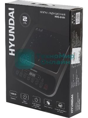 Плита настольная электрическая Hyundai HYC-0101 черный эмаль (настольная)