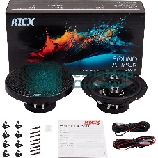 Колонки автомобильные Kicx SA 165 150Вт 92дБ 4Ом 16.5 см (6 1/2 дюйм) (ком.: 2 кол.) коаксиальные четырехполосные
