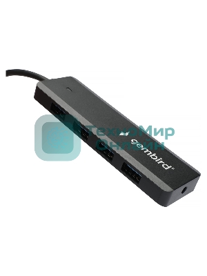 USB-концентратор Gembird UHB-C354, USB 3.0, USB 4 порта, USB с доп питанием