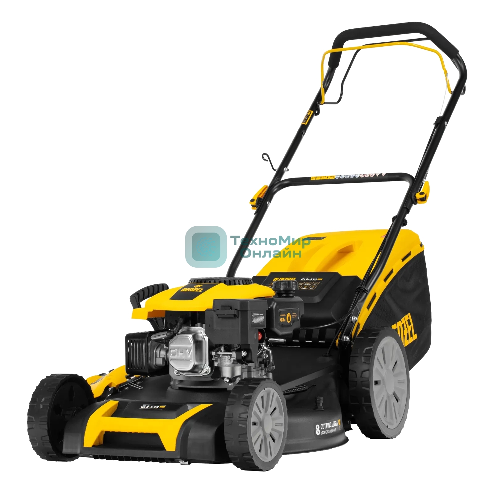 Газонокосилка бензиновая Denzel GLR-510SP-K, 4,5 л.с.