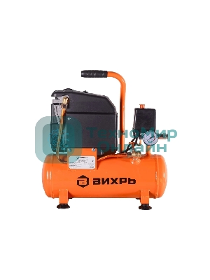 Компрессор винтовой Вихрь КП-165/10 безмасляный 165л/мин 10л 950Вт оранжевый/черный