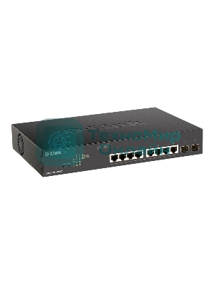 Коммутатор D-Link DGS-1100-10MPV2/A3A, 8×1 Гбит/с + 2×1 Гбит/с SFP, настраиваемый