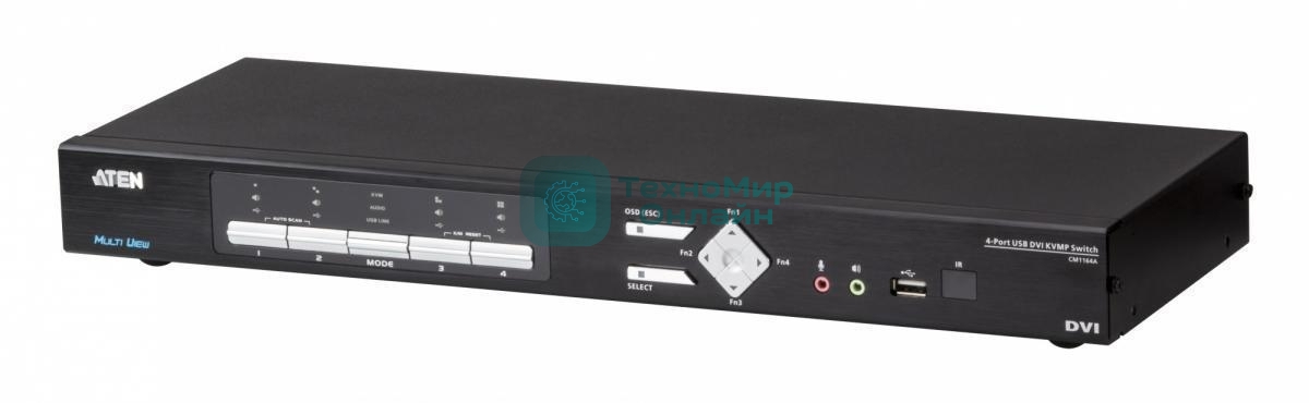 Переключатель KVM 4 портовый ATEN 4-Port USB DVI Multi-View KVMP Switch