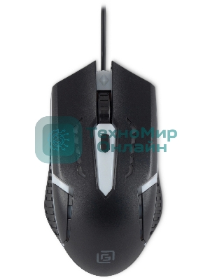 Мышь проводная Oklick 398G черный, 2400 dpi, USB, кнопки - 4
