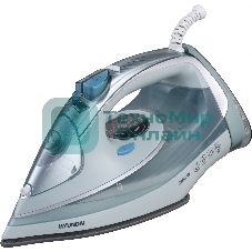 Утюг Hyundai H-SI01340 голубой/белый, 2800 Вт, 35 г/мин, 220 г/мин, 400 мл