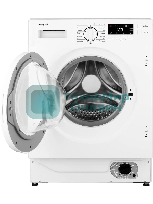 Встраиваемая стиральная машина Weissgauff WMI 6147 Inverter Steam класс:A+++, загрузка до 7кг, отжим:1400об/мин, белый