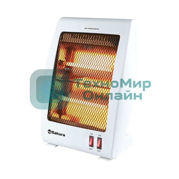 Инфракрасный обогреватель Sakura SA-0670W, белый, кварцевый, 900 Вт, 20 м2