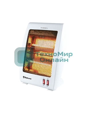 Инфракрасный обогреватель Sakura SA-0670W, белый, кварцевый, 900 Вт, 20 м2