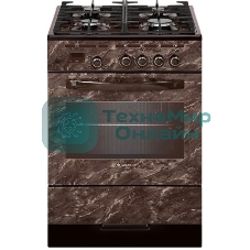 Плита комбинированная Gefest ПГЭ 5302-03 0054 коричневый, конфорок 4 шт, духовка 55 л, 50 см x 85 см x 58.5 см