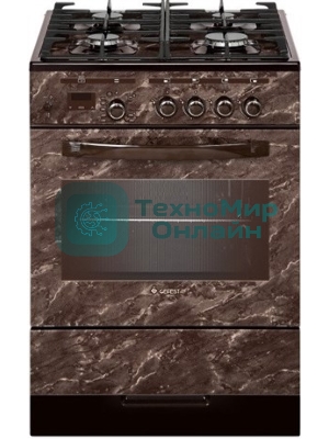 Плита комбинированная Gefest ПГЭ 5302-03 0054 коричневый, конфорок 4 шт, духовка 55 л, 50 см x 85 см x 58.5 см