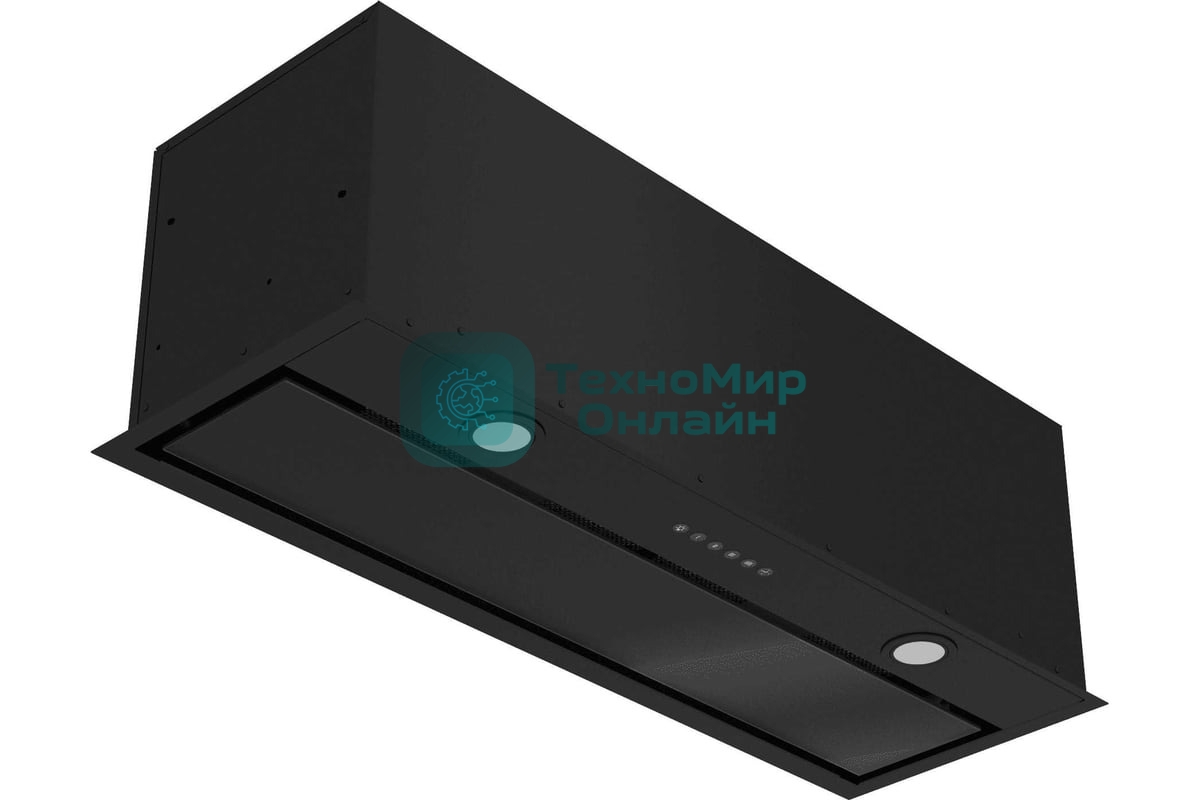 Вытяжка полностью встраиваемая Elikor Cube 90П-1000-Э4Д черный, 90 см, 1000 куб. м/ч, 69 дБ