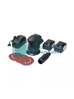 Эксцентриковая шлифовальная машина аккумуляторная KLPRO KLEZ18-50 (18В, Li-ion-2шт, 5.0А·ч, ЗУ 4,5А)