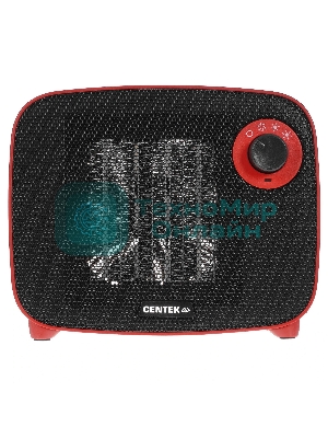Тепловентилятор CENTEK CT-6022, 1500Вт, красный, черный