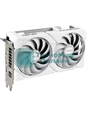 Видеокарта Asus DUAL-RX9060XT-16G-WHITE белый